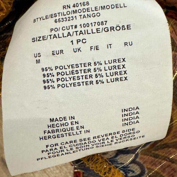 NWOT* Amoressa Tango Metallic Shimmer Beach Dress Swimsuit Cover Up - Women's M - Picture 11 of 11